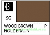 Краска художественная 10 мл. дерево, полуглянцевая, Mr. Hobby. Краски, химия, инструменты - фото