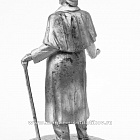 Миниатюра из олова 563 РТ Шерлок Холмс, 54 мм, Ратник