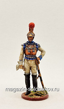 Миниатюра из олова Офицер первого карабинерского полка. Франция, 1810-15 гг., Студия Большой полк - фото