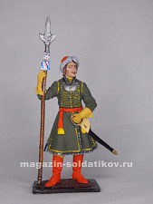 Миниатюра в росписи Обер-офицер Преображенского полка, 1698-1702 гг. Россия, 1:32, Сибирский партизан - фото