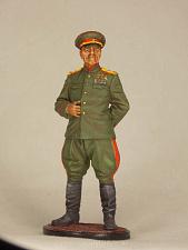 Миниатюра в росписи Маршал Советского Союза Г.К. Жуков, 1945 г., 1:32, Сибирский партизан. - фото