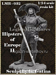 Сборная миниатюра из смолы Hipsters of Europe II, 75 мм, Legion Miniatures - фото