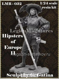Сборная миниатюра из смолы Hipsters of Europe II, 75 мм, Legion Miniatures