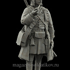 Сборная миниатюра из смолы Капрал гренадерских рот Валлиса 75 mm (1:24) Medieval Forge Miniatures (C-75-130) (C-75-130)