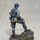 Немецкий пехотинец 1941-44, 54 мм, в росписи (430-046) (430-046)