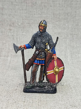 Миниатюра из олова Русский воин X-XI вв., 54 мм, Студия Большой полк - фото