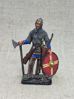 Миниатюра из олова Русский воин X-XI вв., 54 мм, Студия Большой полк (ИЛ2347.07.03.54) (ИЛ2347.07.03.54)