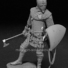 Сборная миниатюра из смолы Готланд, Ополчение (1360-1365) - вариант А, 75 мм, TRILOKA MINIATURES (TLK-75-009a) (TLK-75-009a)