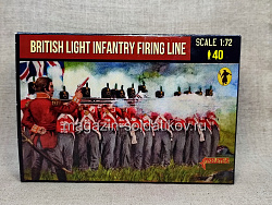 Солдатики из пластика British Light Infantry Shooting Line (1/72) Strelets (299) (299)