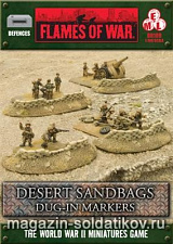 Сборная модель из пластика Desert Dug-In (15mm) Flames of War - фото