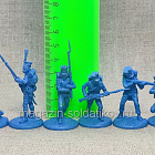 Солдатики из резиноподобного пластика Французская пехота (набор 6 шт., 40 мм) PBM