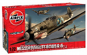 Сборная модель из пластика А Самолет MESSERSCHMITT BF109G (1/72) Airfix - фото