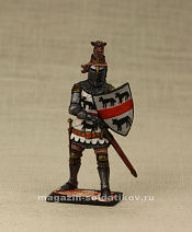 Миниатюра в росписи Сэр Хью Калвли, Англия XIV век, 54 мм - фото