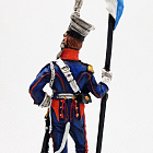 Миниатюра из олова Рядовой уланского полка, Франция, 1809-1813 г., 54 мм, Студия Большой полк (БП0388.12.03.54) (БП0388.12.03.54)