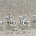 Солдатики из металла Русский гвардейский штаб 1877-1878 гг. (4 фигуры конных) 28 мм АРЕС (RA-42) (RA-42)