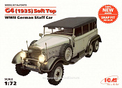 72472 Немецкий автомобиль G4 образца 1935 г. с тентом IIМВ (1/72) ICM