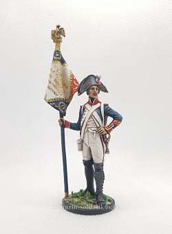 Миниатюра из олова Старший сержант-орлоносец 4-го линейн. полка, 1805 г, 54 мм, Студия Большой полк (БП0503.12.03.54) (БП0503.12.03.54)