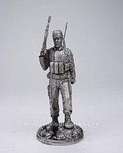 Миниатюра из олова 384 РТ Радист ВДВ, 54 мм, Ратник - фото