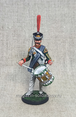 Барабанщик гвардейской пехоты, Россия 1812 г., 54 мм, Студия Большой полк (ИЛ2596.12.02.54) (ИЛ2596.12.02.54)