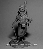 Сборная миниатюра из металла Польский сапер легиона Вислы, 1808-1813 гг., 54 мм, Chronos miniatures - фото