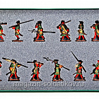 Миниатюра в росписи Преображенский полк, Армия Петра I, XVIII век, 1:32 (МСПОР109Р) (МСПОР109Р )