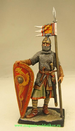 Миниатюра в росписи Нормандский рыцарь, 54 мм