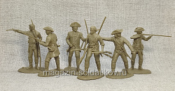 Солдатики из мягкого резиноподобного пластика Патриот, набор 6 шт, 1/32 Soldiers. Есть