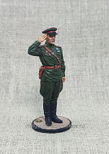 Миниатюра в росписи Гвардии капитан Красной Армии, 1943-45 гг. СССР, 54 мм, Сибирский партизан. - фото