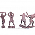 Солдатики из пластика Каменный век, набор №1 (темно-коричневый), 1:32 Хобби Бункер