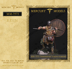 Сборная фигура из смолы «Northerner» (viking warrior), 75 мм, Mercury Models