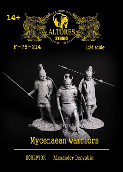 Сборная миниатюра из смолы Микенские воины 75 мм, Altores Studio