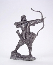 Миниатюра из олова Сарацин-лучник, XII в. 54 мм, Солдатики Публия - фото