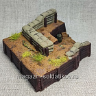 Макет полевого штаба, в росписи 1/72 (530-123) (530-123)
