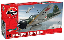 Сборная модель из пластика А Самолет MITSUBISHI ZERO (1/72) Airfix (1005) (1005)