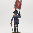Миниатюра из олова Офицер-орлоносец 6-го пехотного полка, 1810-14, Польша, 54 мм, Студия Большой полк (БП0497.12.14.54) (БП0497.12.14.54)