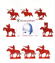 Солдатик из пластика Русские рейтары №2 (8 фигурок, террактовый) 1:32, Уфимский солдатик - фото