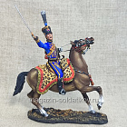 Миниатюра из олова Полковник 9-го гусарского полка, Франция 1810 г., 54 мм, Студия Большой полк (ИЛ2765.12.03.54) (ИЛ2765.12.03.54)