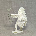 Сборная миниатюра из смолы Индейский вождь с луком 1/24 Alex-Moscow (AM228) (AM228)