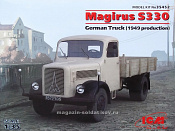 Сборная модель из пластика Magirus S330, Германский грузовой автомобиль 1949 г. (1/35) ICM - фото