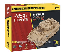 Сборная модель из пластика Американский БМП Бредли М2А2 WT (1:100) 1/100 Звезда (77413) (77413)