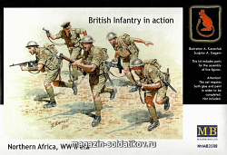 Сборные фигуры из пластика MB 3580 Британская пехота в бою,Северная Африка,2 (1/35) Master Box