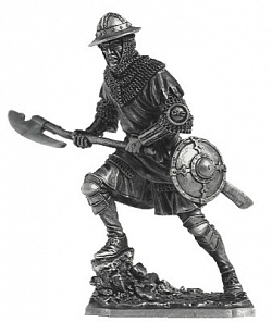 Миниатюра из металла 156. Западно-европейский пехотинец, XIV в. EK Castings