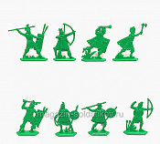 Солдатики из пластика Инки. Выпуск 1 (8 шт, зелёный) Воины и битвы - фото