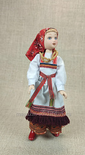 КНК054 Кукла в праздничном костюме Саратовской губернии №54