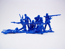 Солдатики из пластика Union Infantry 16 figures in 8 poses (blue), 1:32 ClassicToySoldiers
