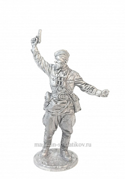 Миниатюра из олова Комбат, капитан пехоты Красной Армии, 1941-43гг. СССР, 54мм. EK Castings