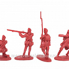 Солдатики из пластика LOD011 1/2 набора Британская легкая пехота, 8 фигур, цвет красный, 1:32, LOD Enterprises