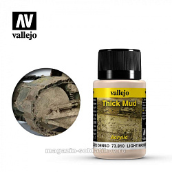 Weathering effects, Густая грязь, светло-коричневая Vallejo (73810) (73810)