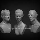 Сборная миниатюра из смолы , Набор бюстов, 1:9, Altores studio (B-121) (B-121)