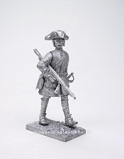 Миниатюра из олова Шведский мушкетер (оружие под правой рукой), 54 мм, Магазин Солдатики - фото